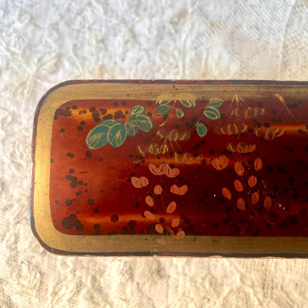 蒔絵風パフュームボックス　香水箱　木製ケース　ジャポニズム　フランスアンティーク