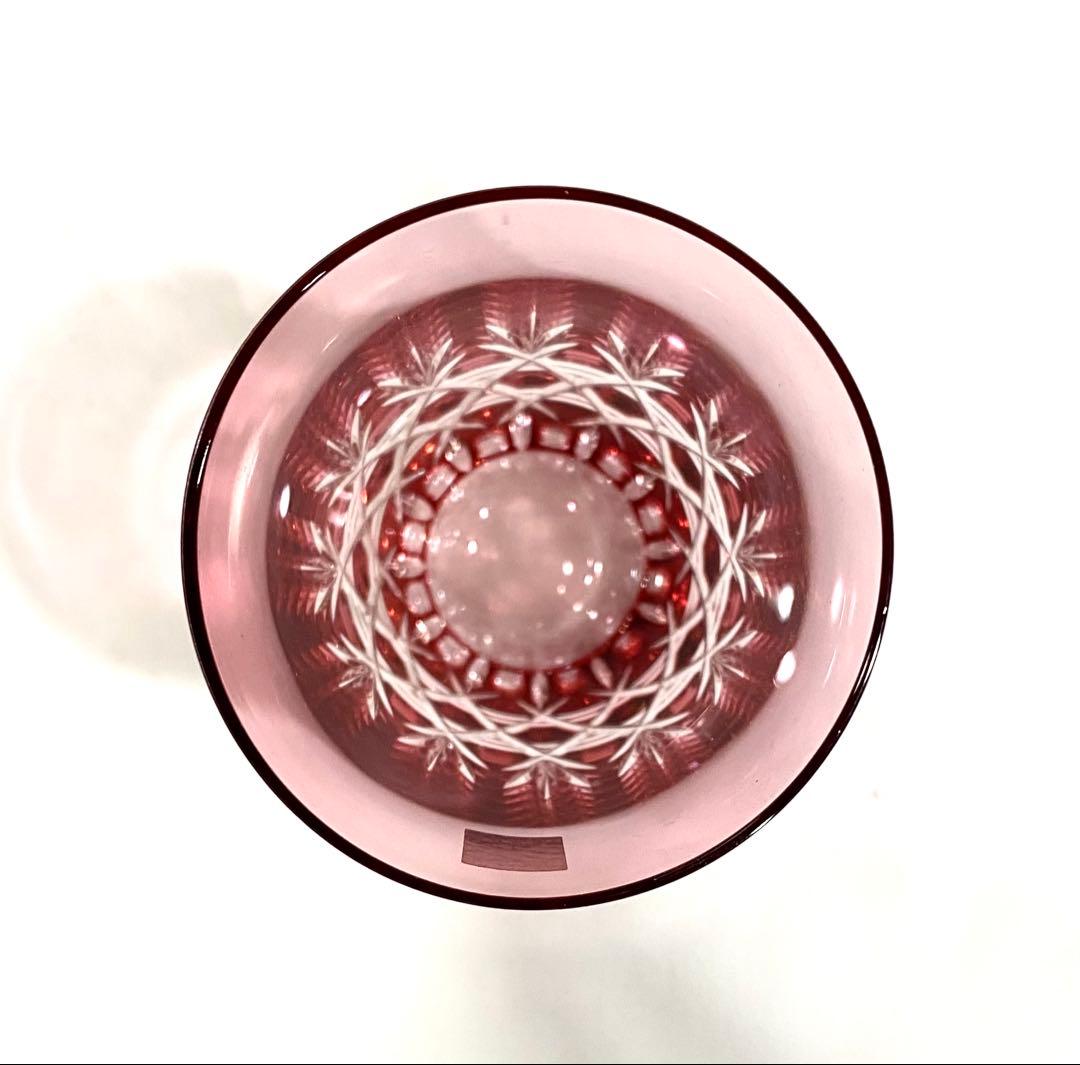 江戸切子　カガミクリスタルのレトロで重厚な　”サンクラール”　ペアタンブラー