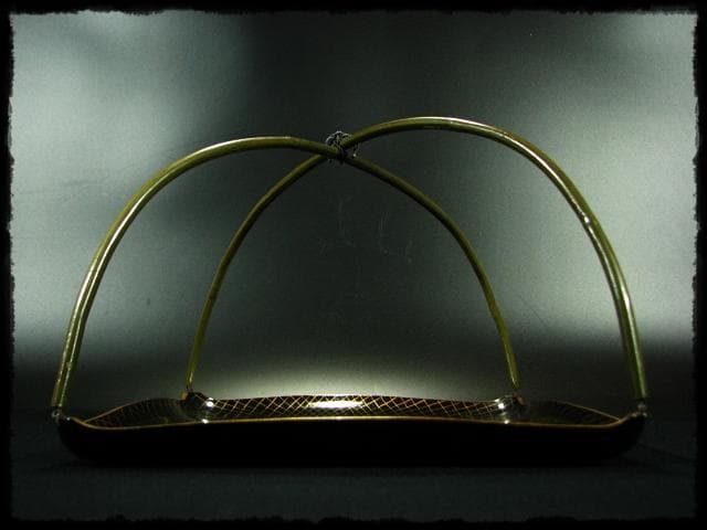 時代物 網魚蒔絵手付盆 菓子器 茶道具 c522