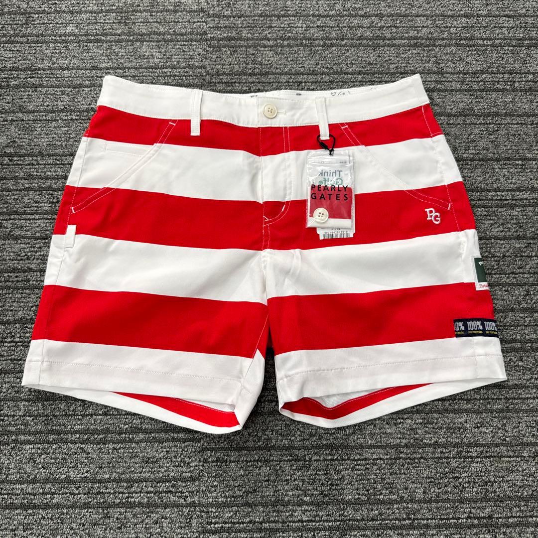 パーリーゲイツ ボーダー　ショートパンツ　マリン