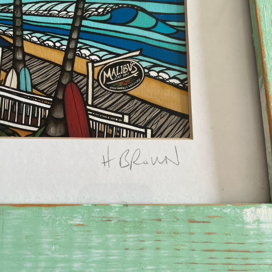 Heatherbrown額付き