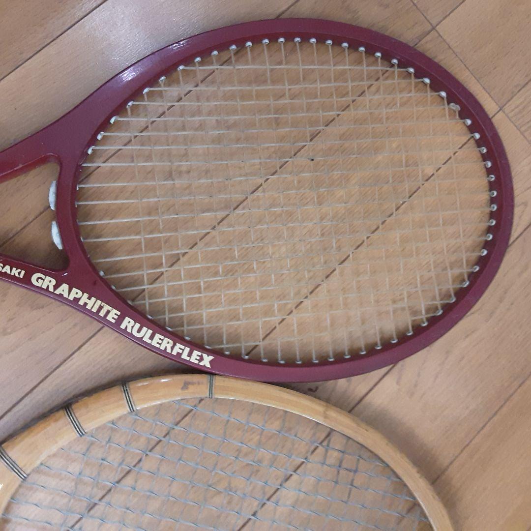 インテリアに テニスラケット 3本セット カワサキ他