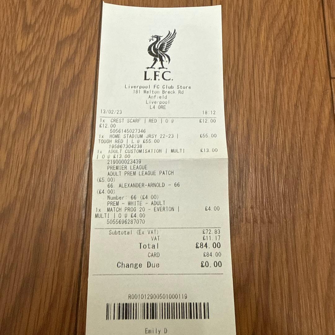 リヴァプール アーノルド ユニフォーム カバー＋ハンガー＋マフラータオル