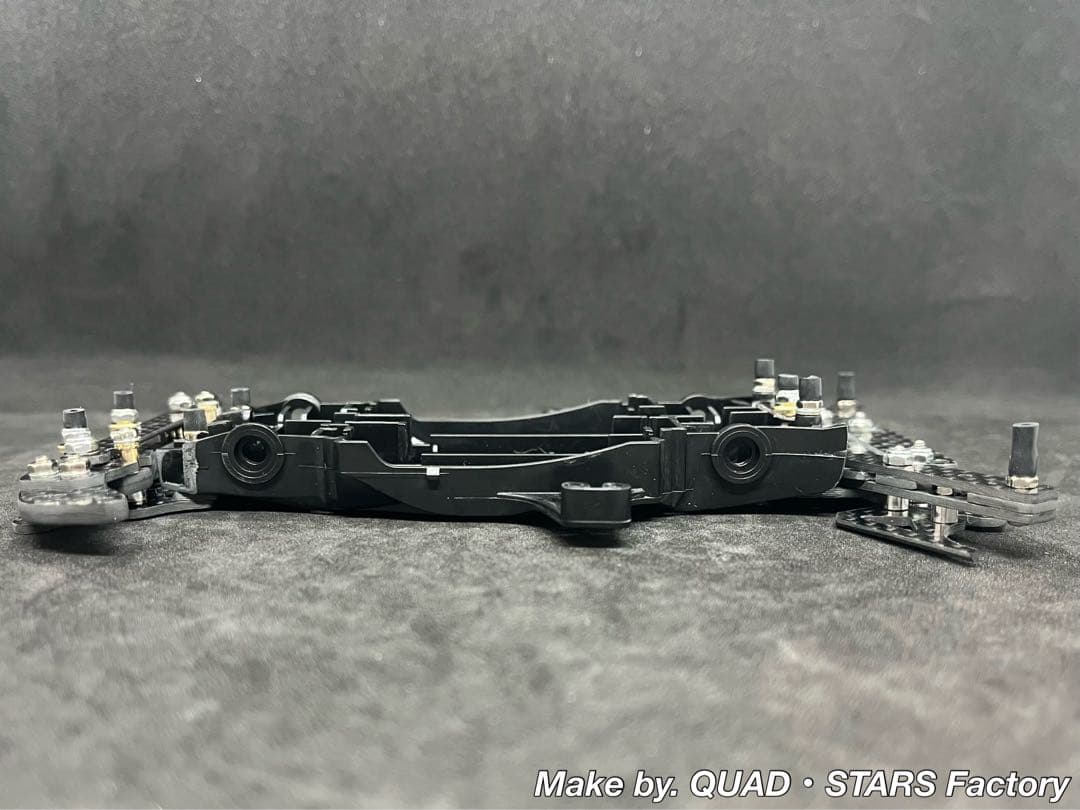 【ミニ四駆・MA用】2軸ATピボットバンパー＋段下げ3mm加工＋1軸リヤアンカー