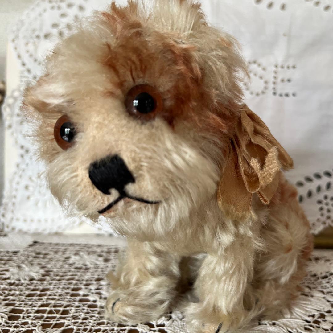 シュタイフ　犬のぬいぐるみ　Molly Puppy Steiff タグボタン有