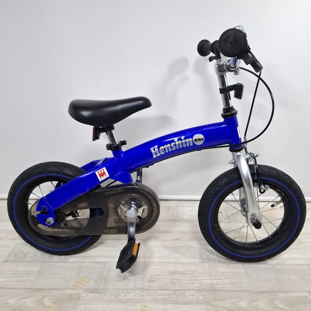 美品★へんしんバイク★12インチ★バランスバイク★取説 工具 スタンド付★ブルー