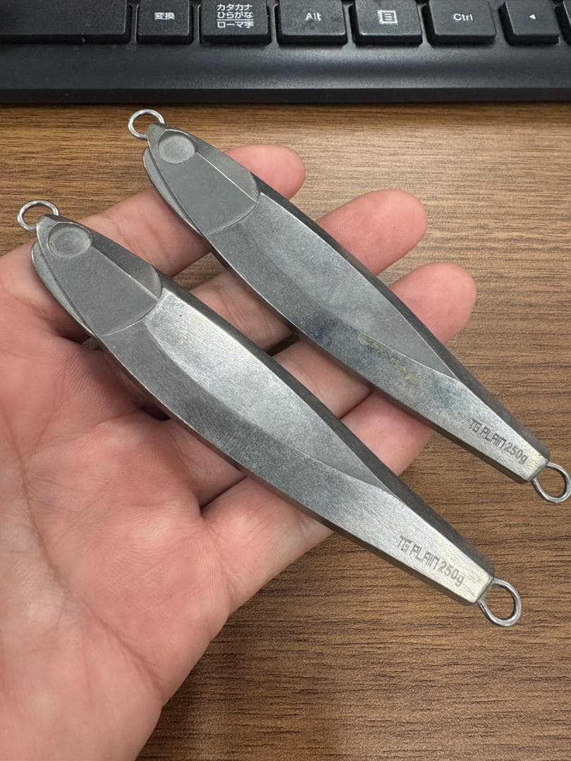 TG PLAN メタルジグ 250g 2個セット TGプレーン TGベイト同様