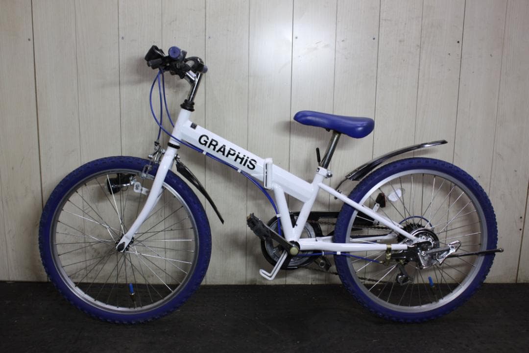 GRAPHIS CR-700 22型 シマノ6速 LED 子供用折り畳みMTB