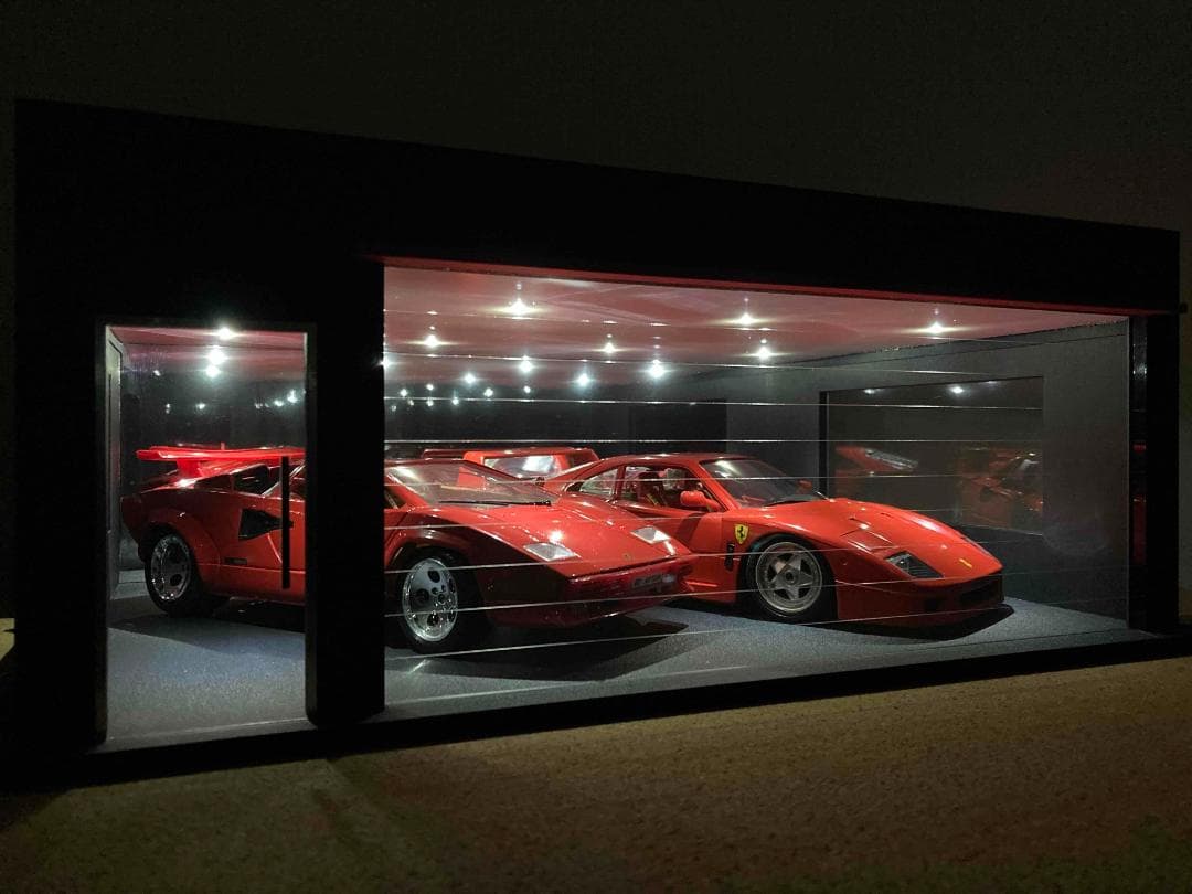 ミニカー用ジオラマ：1/18 ショールームタイプガレージ