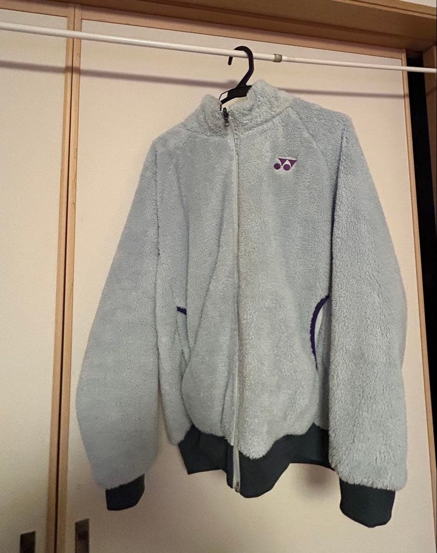 [リバーシブル] ヨネックス 紫色ボアジャケットsizeS