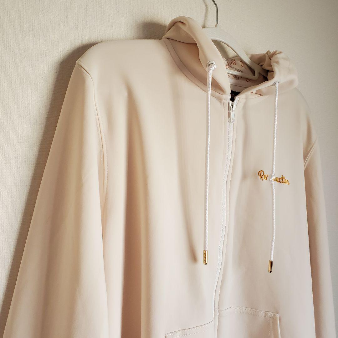 美品 レザレクション　メンズ　パーカー　ベージュ　L