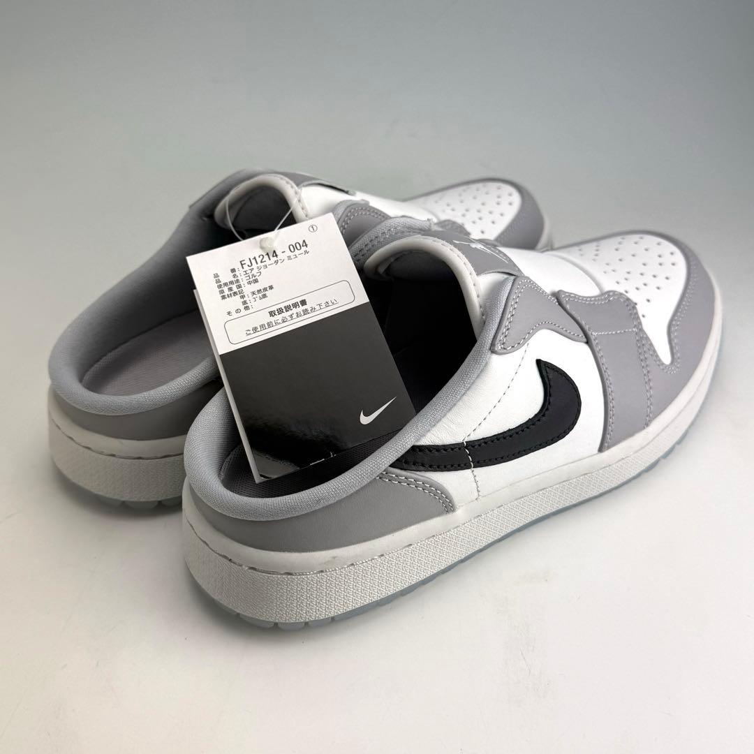 25cm ナイキ エアジョーダン1 ミュール \"ウルフグレー\" ゴルフシューズ