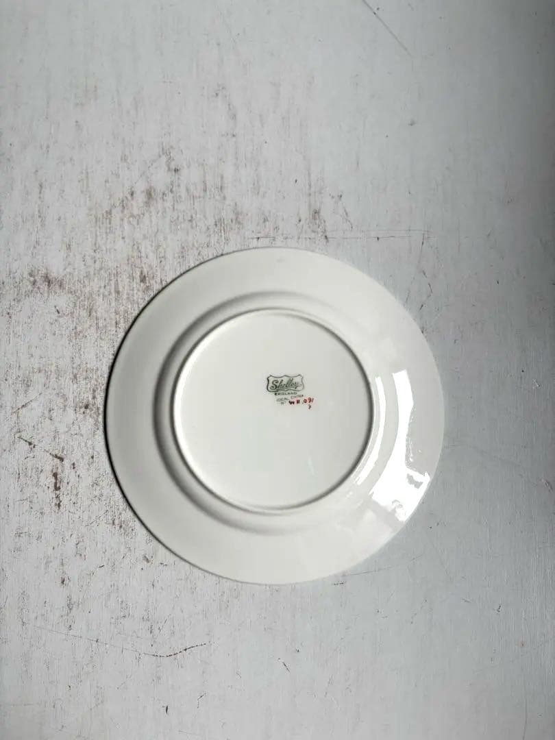 839 英国アンティーク Shelley シェリー プレート皿 2枚組 約18㎝