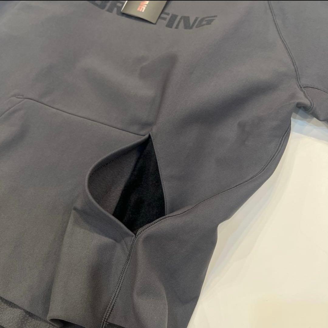 新品　BRIEFING MEN’S LOGO HOODIE チャコールM