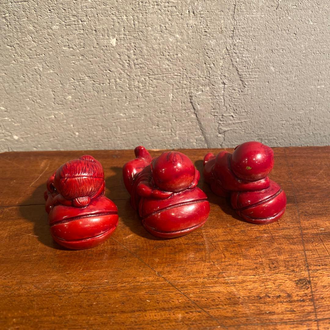 時代物 置物 オブジェ 根付け 唐子 練り物 骨董品 中国美術 コレクション