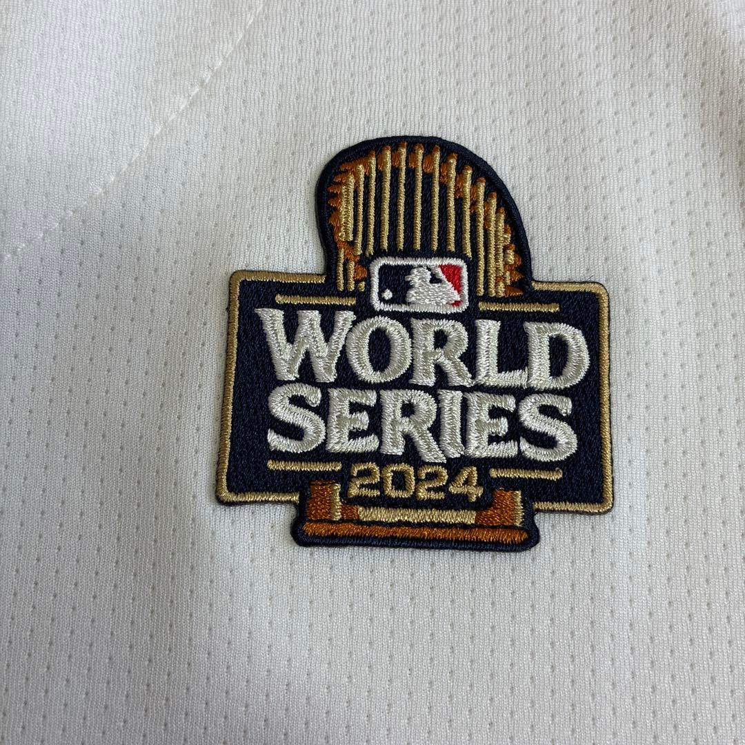 MLB ドジャース 大谷翔平 WSパッジ サイン刺繍 リミテッドユニフォーム L