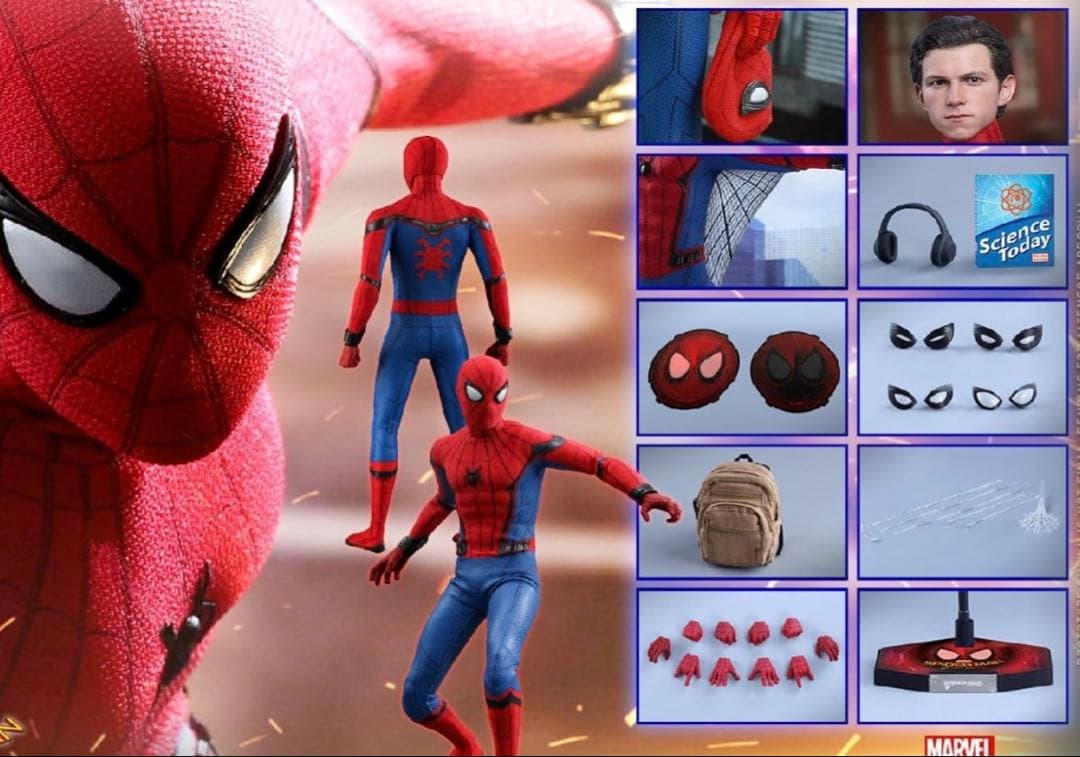 未開封ホットトイズスパイダーマンホームカミング1/6