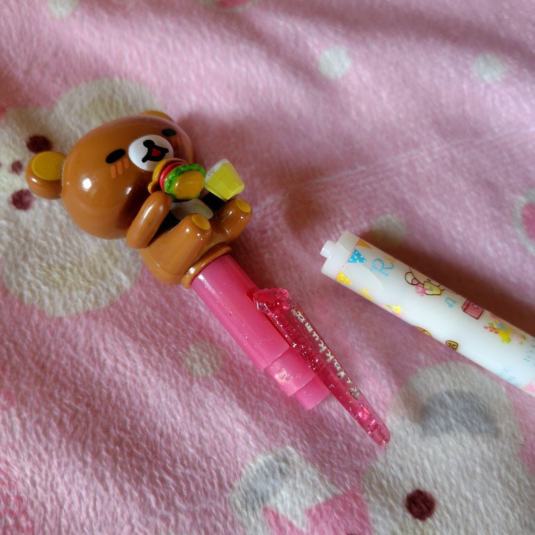 リラックマぱくぱくアクションボールペン平成レトロ文房具グッズ人形マスコットレア