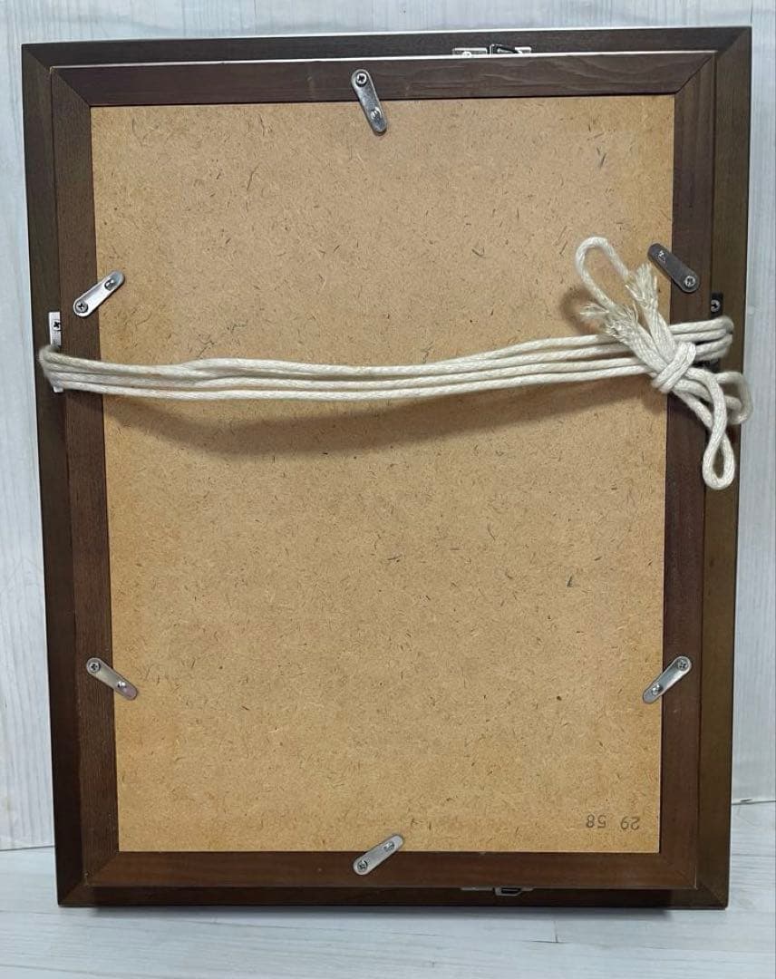 【油彩画】　「テディベア 」　SMサイズ 額付き