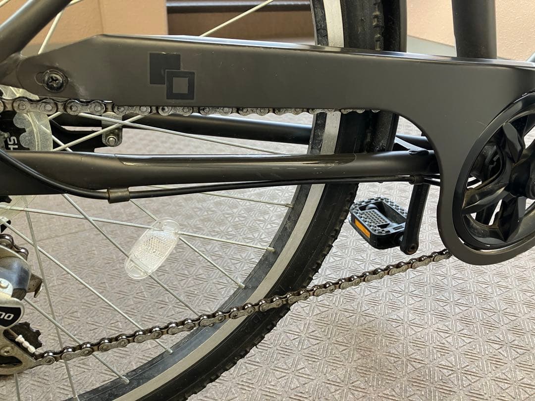 シティサイクル ブラック 前カゴ付き