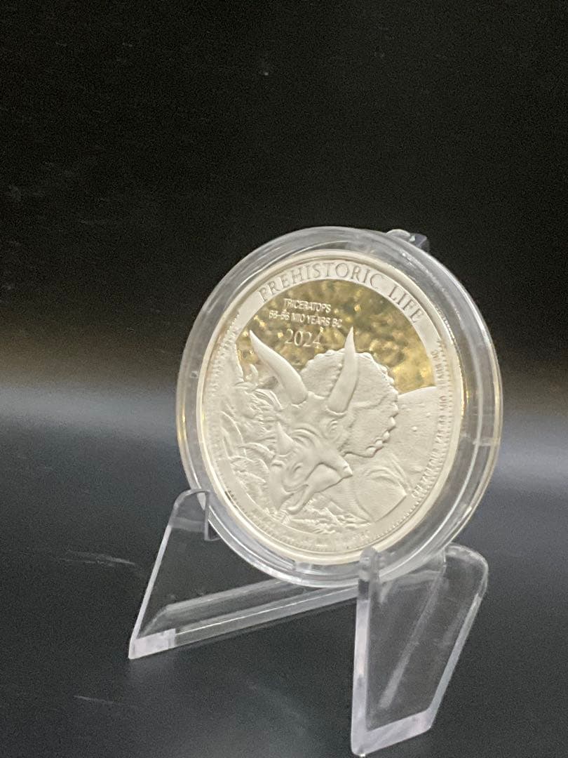 2024年 トリケラトプス PREHISTORIC LIFE 1オンス銀貨