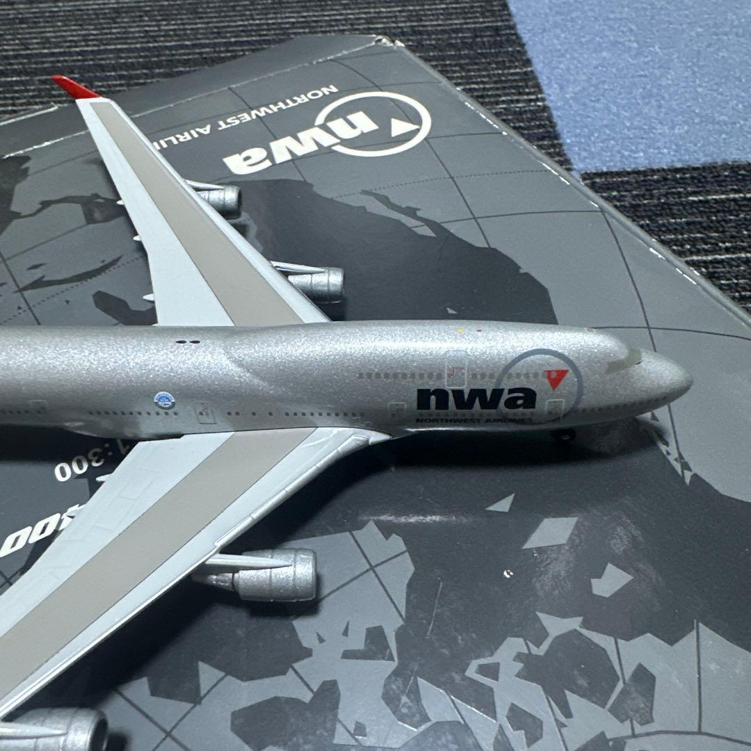 ノースウエストB747-400 1/300 hogan限定品未展示　NWA 貴重