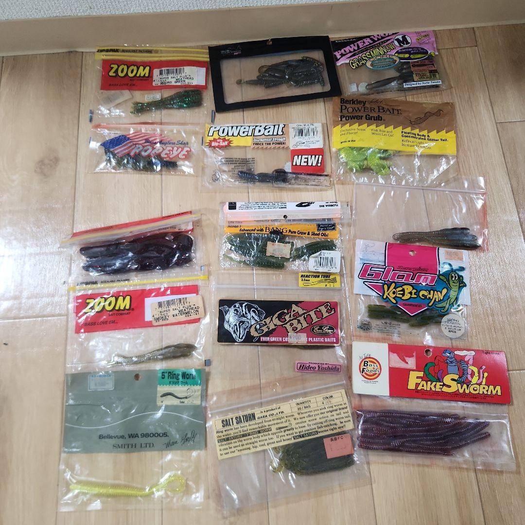 バス釣り引退　ワーム　フック　シンカー　ジグヘッド　まとめ売り★