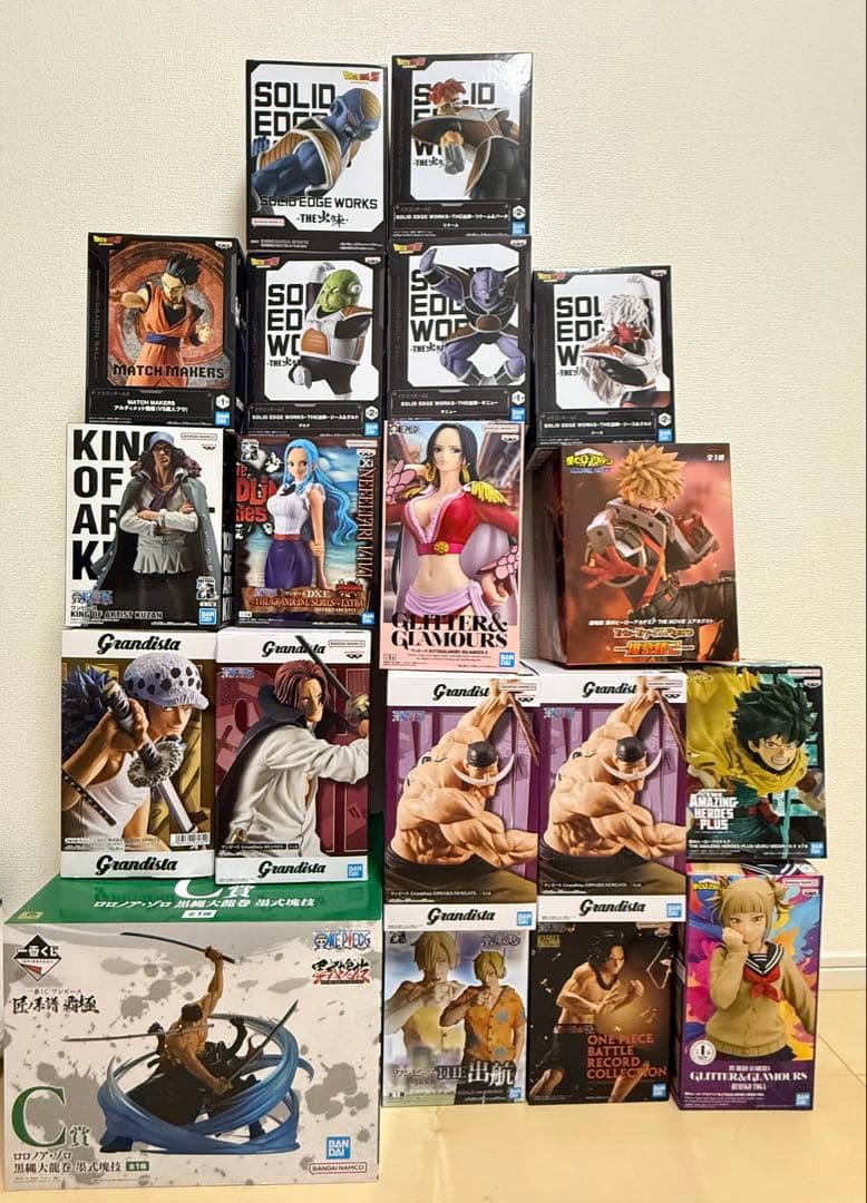 フィギュア ワンピース・ドラゴンボール・僕のヒーローアカデミア 19点まとま売り