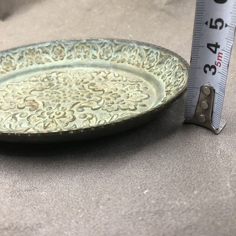 銅器 銅盤 銅皿 花開富貴盤   開運 風水 招財 置物 工芸品