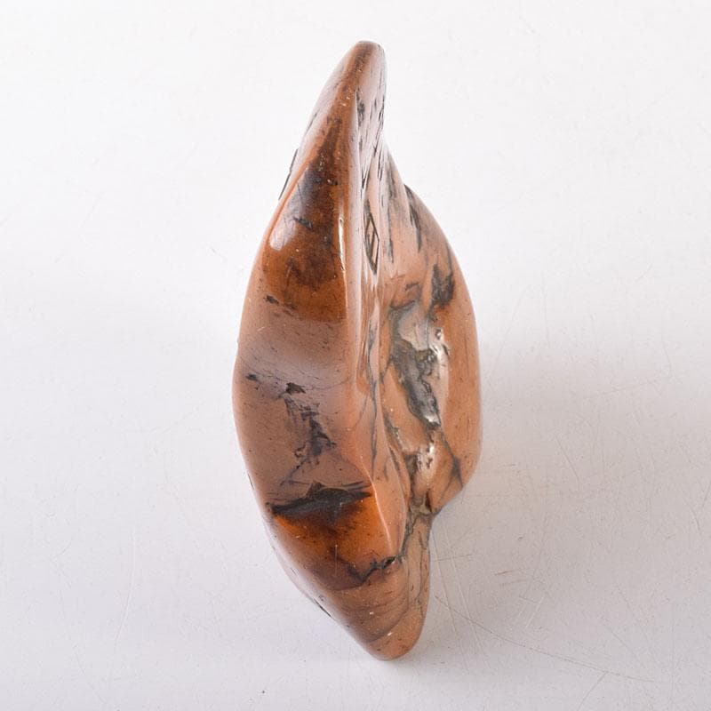 中国　篆刻　玉石彫刻　漢詩山水刻　印材　V　R8564