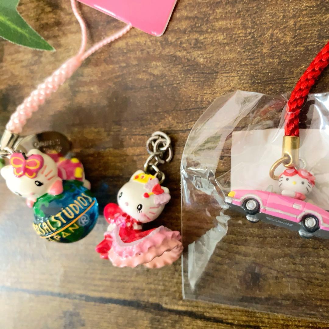 レア　サンリオ ハローキティ USJ限定　 ドレス 車　地球儀　根付　3点