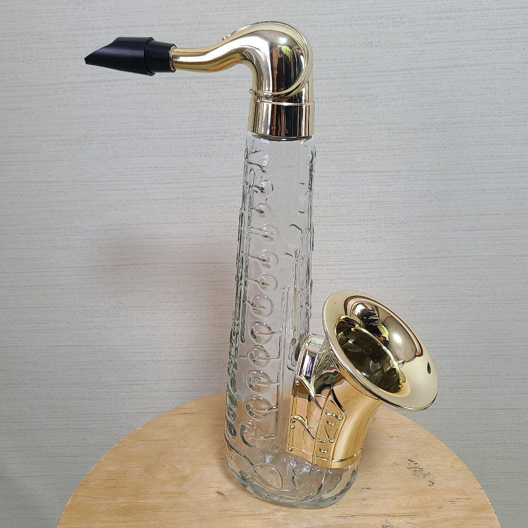 サクソフォン型ウイスキーボトル 600ml 43%　空瓶