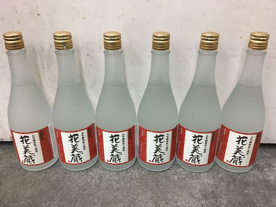 【岐阜・白扇酒造】 大吟醸粕取り焼酎　花美蔵　 ７２０MＬ　６本セット