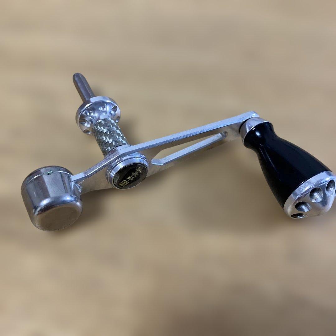 廃盤　美品　松次郎　バラサン　ハンドル　ダイワ　ISO-LB チタンシルバー