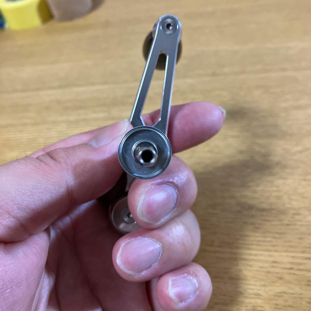 廃盤　美品　松次郎　バラサン　ハンドル　ダイワ　ISO-LB チタンシルバー