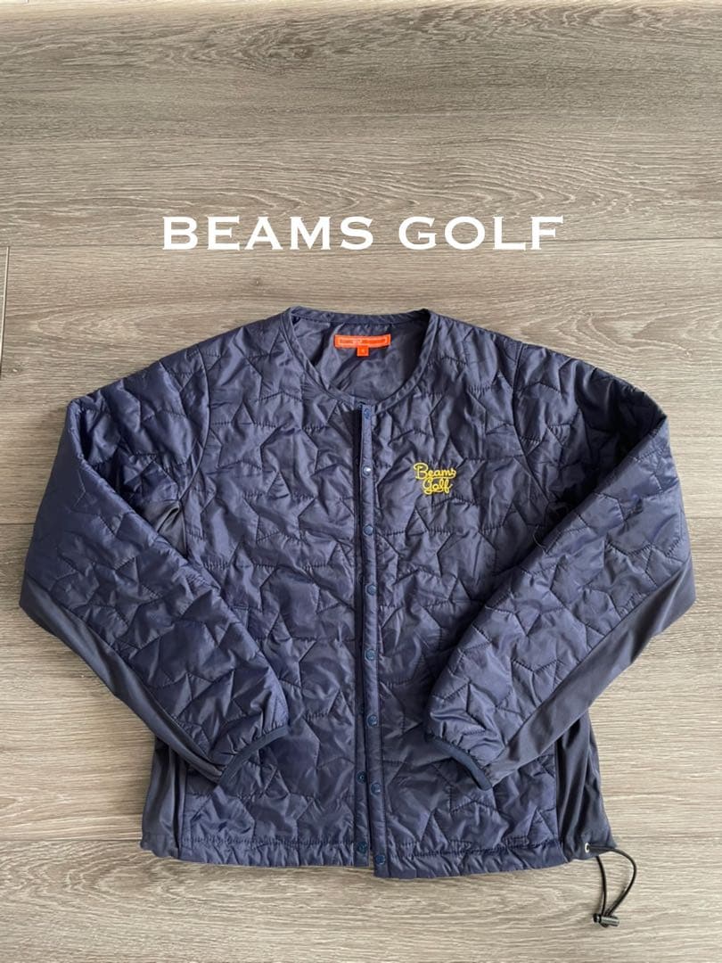 【美品】ビームスゴルフ　レディース　キルティングジャケット　サイズS ネイビー