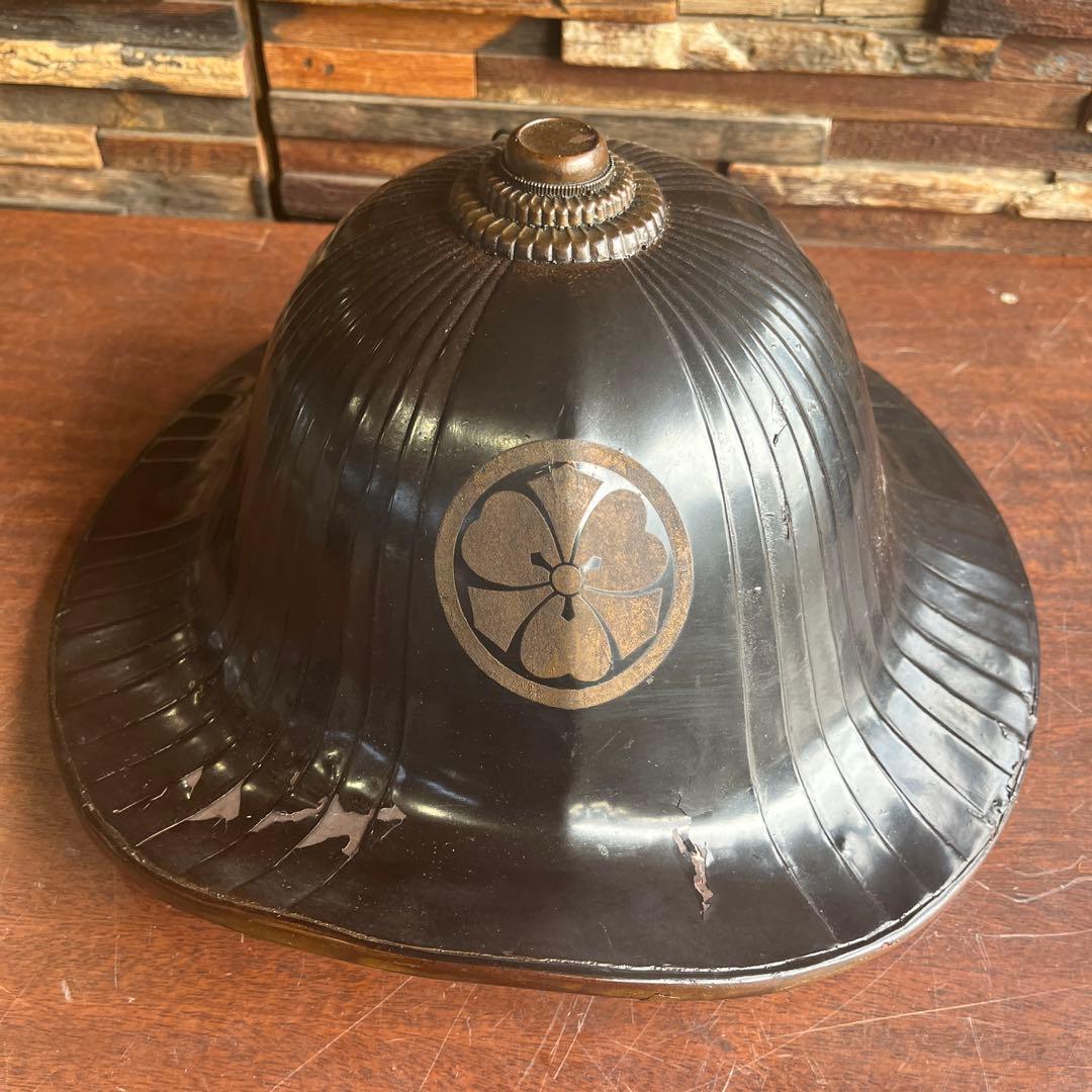 金属製 武具 円形 2点セット　陣笠