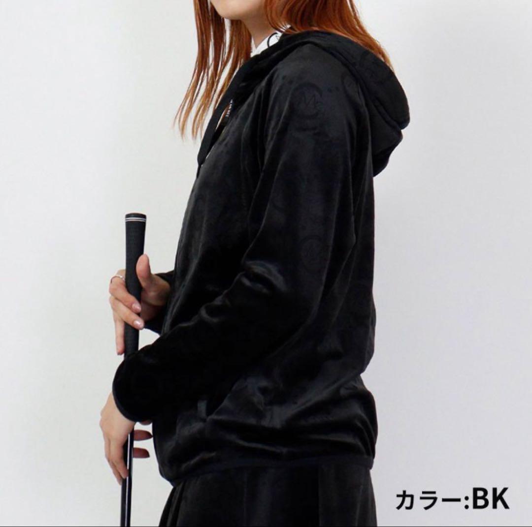 【新品】セシルマクビー　ベロアフーディー セットアップレディースゴルフウエア