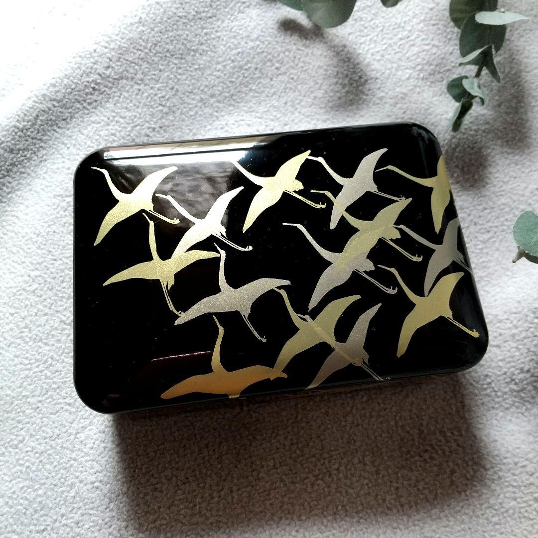 【新品】名刺箱　宮内庁御用達 漆器 山田平安堂　翔鶴　小物入れ