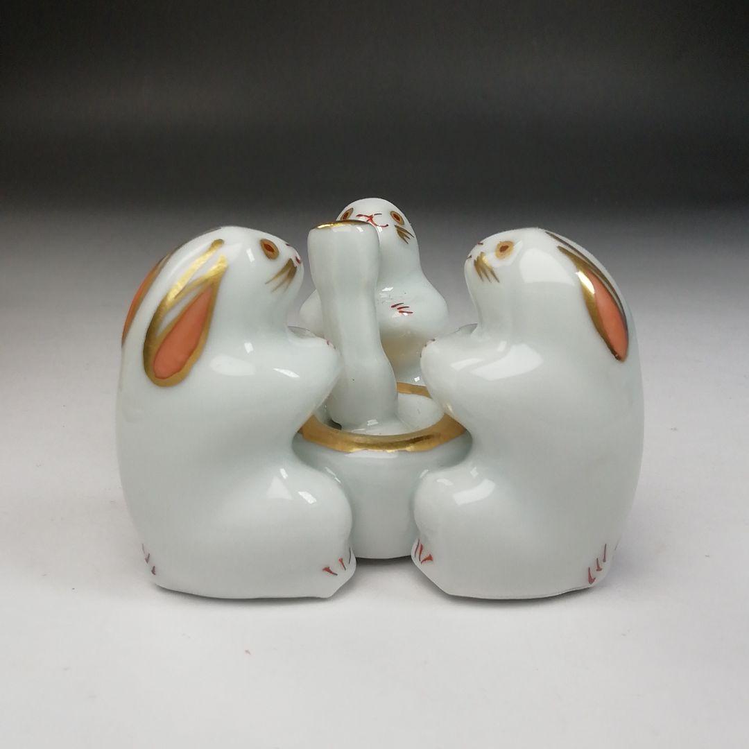 Ｗ４９　蓋置　『三ツ兎　蓋置』『高野昭阿弥 造』　共箱　茶道具