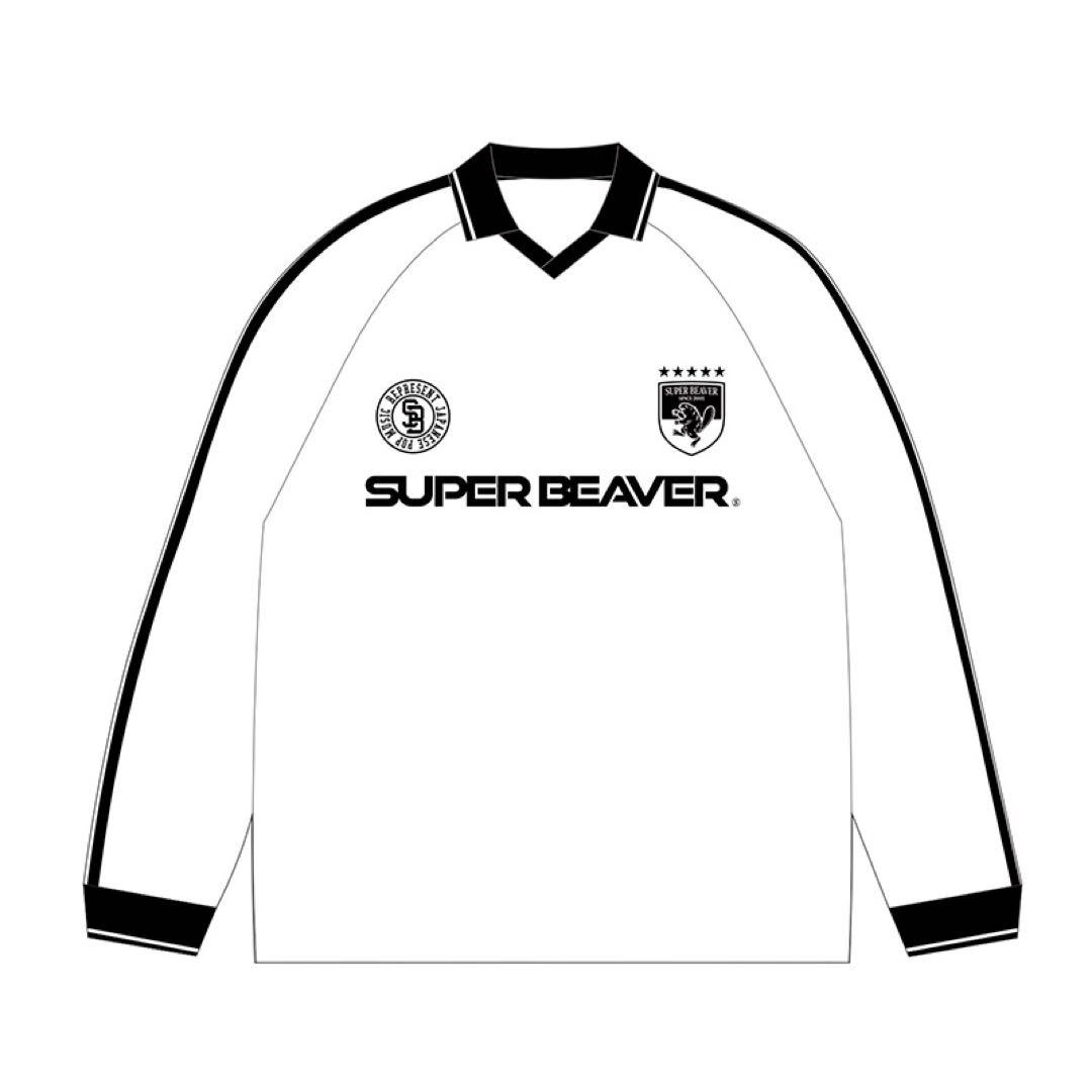 SUPER BEAVER サッカーシャツ ホワイト XLサイズ 長袖