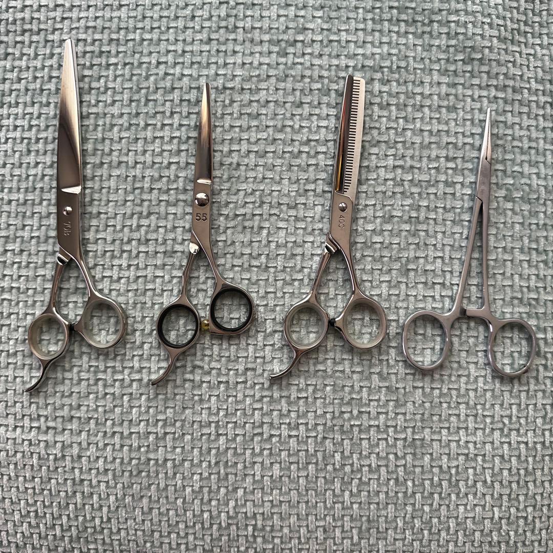 トリミングハサミ 4本セット