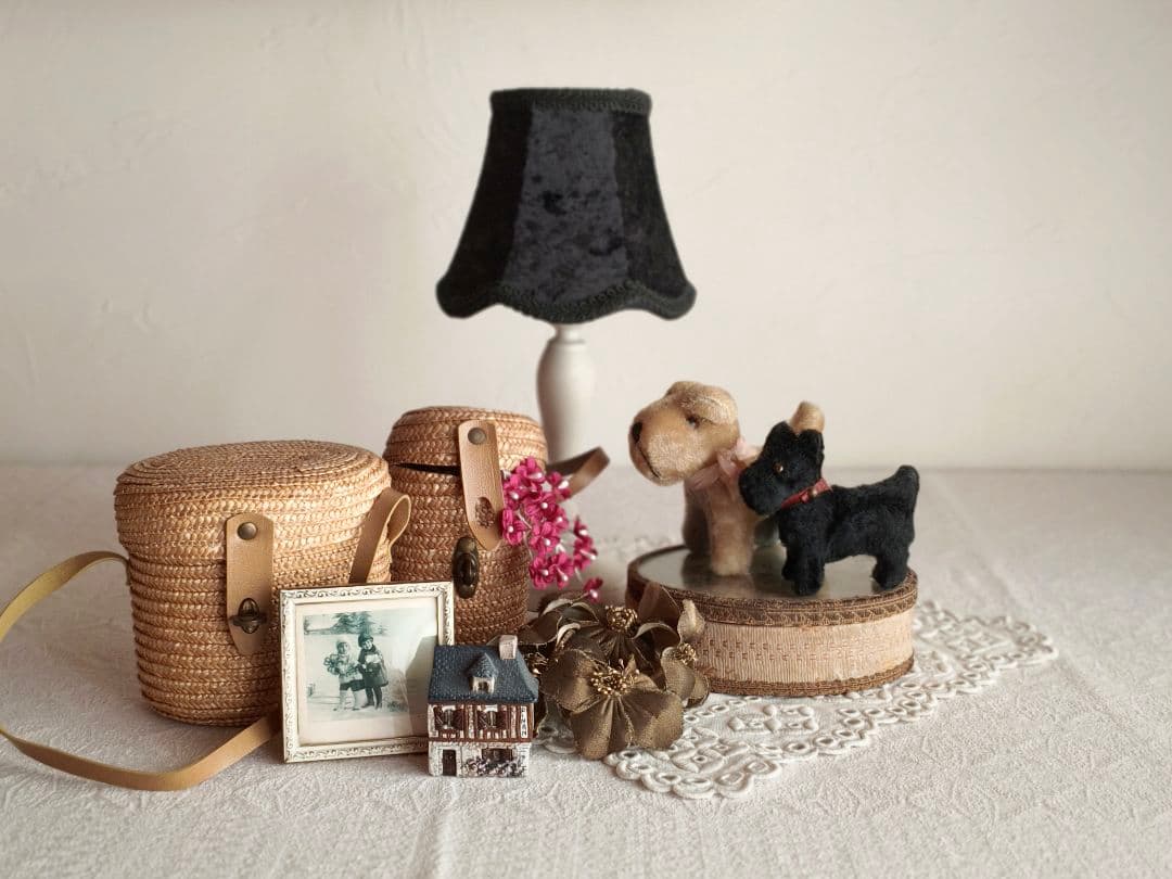 【Daisyさま】vintage teria ♡ 桃色ピンクりぼんの テリアさん