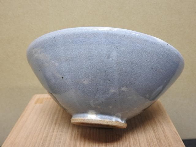 紫陽花茶碗　浜本玄造　共箱　MA274