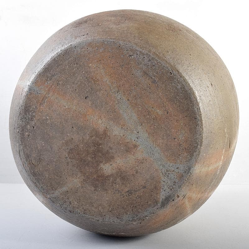 伊部焼　古伊部　大水指　壺　高さ約29㎝　時代箱　MR8815B