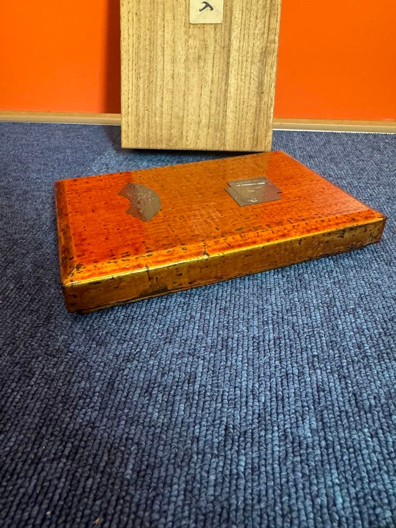 2052 尚美堂　純銀地梅入　木箱　工芸品