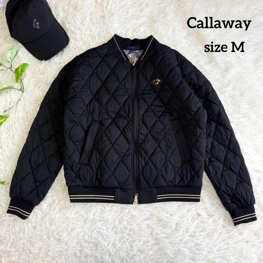 【キャロウェイ】極美品 中綿ジャケット ブラック Mサイズ レディース