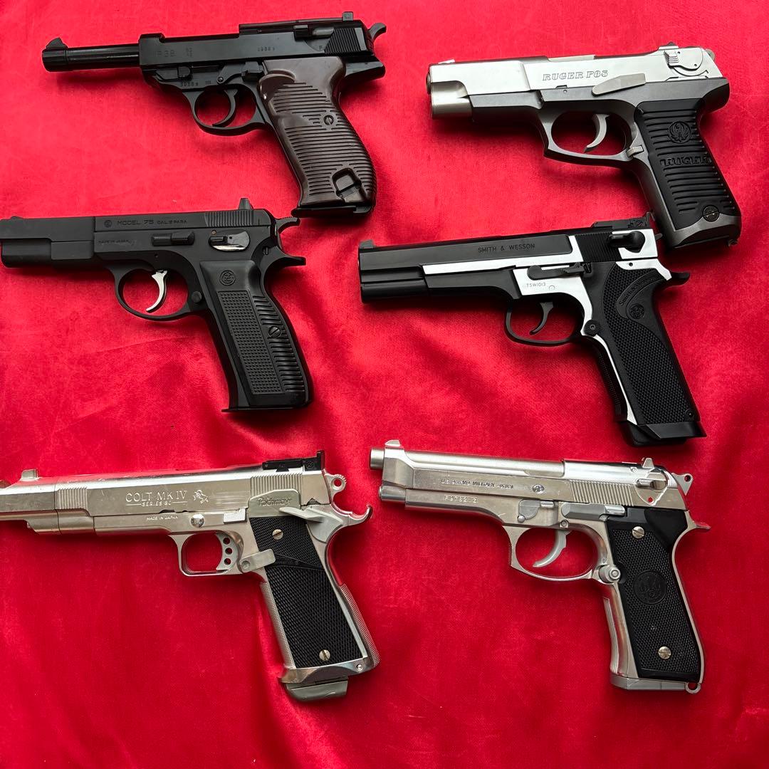 東京マルイ　エアコッキングガン6丁セット　cz75 ベレッタ　pc356 ワルサ