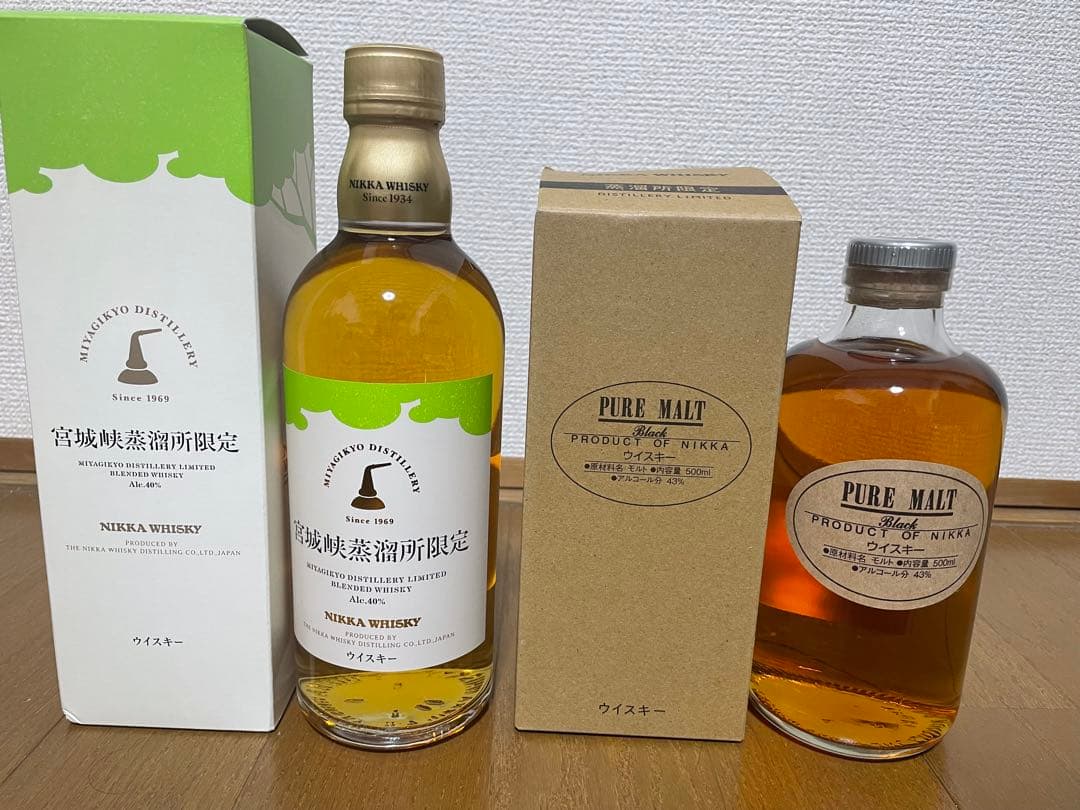 ニッカウイスキー 宮城峡蒸留所限定500ml ブレンデッド＆ピュアモルト