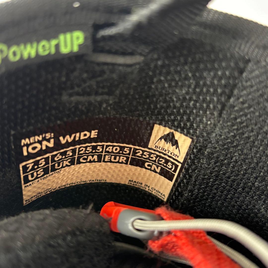 美品 Burton ion wide 25.5cm バートン　ブーツ